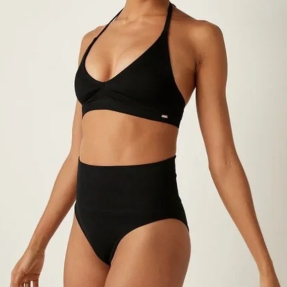 VICTORIA’S SECRET PINK SEAMLESS RIB HIGH-WAIST BIKINI BOTTOM NWT - Picture 1 of 7